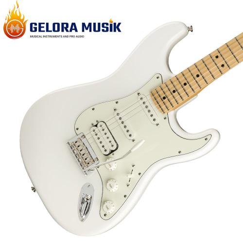  Gitar Elektrik Fender Player HSS Stratocaster, Maple FB, Polar White